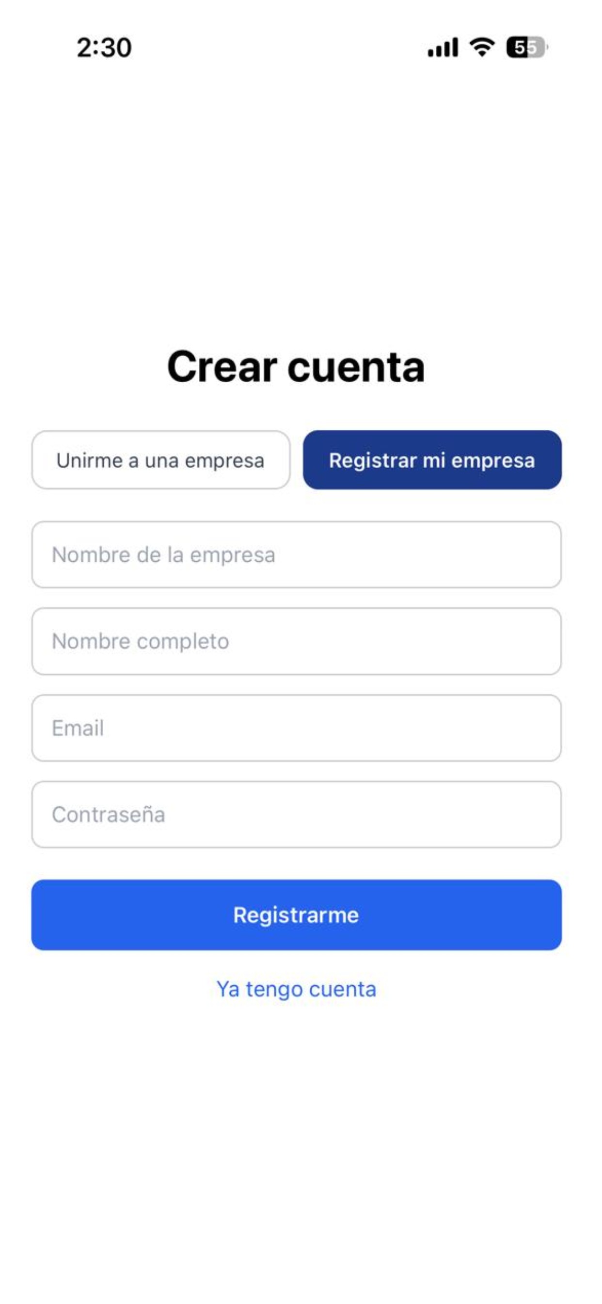 Captura de pantalla de la app Traslado 7